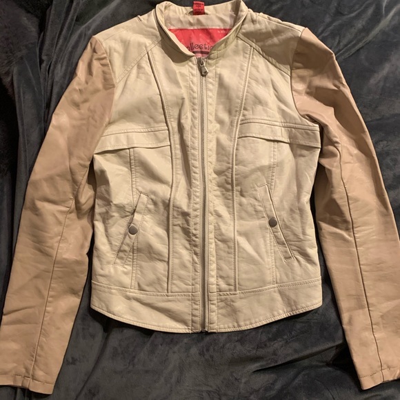 White Leather Jacket - Picture 1 of 3